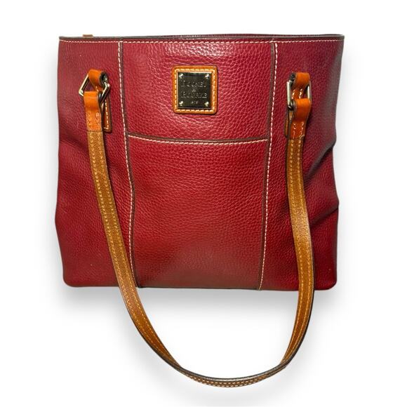 Dooney and Bourke Pebble Grain Small Lexington in Bordeaux - Picture 1 of 9